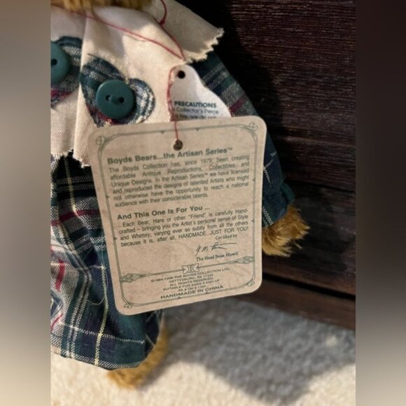 Boyds Bears The Artisan Series Teddy Bear Philomena Retired - Picture 3 of 3